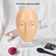 thumbnail image 3 of 5D Silicone Cosmetology Mannequin Board, Full Face Makeup Practice for Beginners,& Easy to Clean, 3 of 8