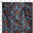 thumbnail image 3 of Soimoi Blue polyester Crepe Fabric Wild Animal Skin Decor Fabric Printed BTY 52 Inch Wide, 3 of 6