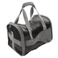 thumbnail image 3 of Porte-animaux de Compagnie, Extra Large Fenêtre Réfléchissant Sangle Chien Transporteur Sac de Voyage Élégant Multi Grille Conception Haute Élasticité PVC Pliage pour l'Extérieur pour le Vin de Chat Rouge, Gris, 3 of 8