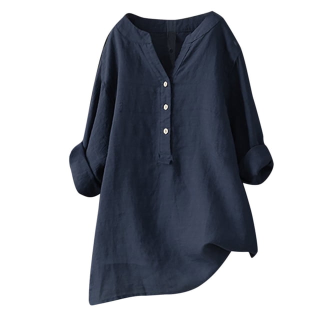 Haut Stylé Décontracté pour Femmes à Manches Courtes Chemise Foncée pour Femmes Chemises à Manches Longues Chemise de Cheer T-Shirt pour Femme à Manches Courtes Vestes de Sarrau Col Montant Simulé pour Dames