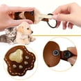 thumbnail image 3 of bbymog Crochets Muraux Rangement pour Chien Porte-Clés Mignon en Cuir Porte-Clés Patte Souvenir de Poils d'Animaux Porte-Clés Unique Collection Commémorative Porte-Clés Cadeaux Commémoratifs pour Sac Sac à Main Patte Clé, 3 of 5