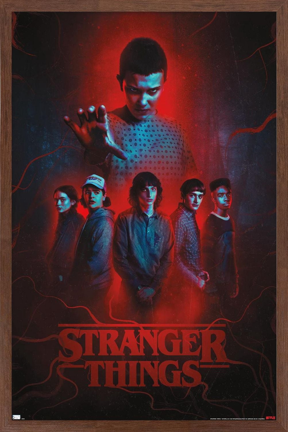 Netflix Stranger Things: Season 4 - Group Wall Poster, 22.375" x 34" Framed
