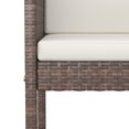 thumbnail image 3 of vidaXL Ensemble de Bar de Jardin 9 Pcs avec Coussins en Rotin Poly Brun, 3 of 4