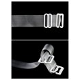 thumbnail image 4 of INSPIRE CHIC Women's Invisible Clear Elastic Clear Bra Shoulder Strap Clear+White, 4 of 5