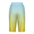 thumbnail image 4 of UPPADA Linen Shorts for Women Linen Shorts for Women Gradient Color Sweatshorts Drawstring High Waisted Short Pants Knee Length Sweatshort Pockets Your Recent Orders of Day Sales, 4 of 5