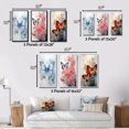 thumbnail image 4 of Designart "Blue Butterfly Wings I" Animals Framed Wall Art Set Of 3 - Blue Butterfly Frame Canvas Set For Living Room Decor, 4 of 6