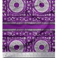thumbnail image 1 of Soimoi Poly Georgette Fabric Leaves & Floral Block Fabric Prints by Yard 42 Inch Wide, 1 of 3