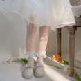 thumbnail image 2 of Collants pour Filles, Maille Élastique, Patchwork Transparent, Bas Lolita, Coupe Ajustée, Chaussettes, Collants, 2 of 7