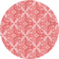 thumbnail image 1 of Ahgly Company Tapis Rond Lavable en Machine Intérieur Transitionnel Rose Pastel, 3 Pieds Rond, 1 of 7