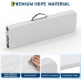 thumbnail image 4 of GloryStar 6 Foot Portable Folding Bench, HDPE Benchtop with Metal Frame & Carrying Handle for Indoor/Outdoor Picnic, Camping**, 4 of 8
