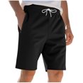 thumbnail image 4 of Shorts Cargo pour Hommes Grande Taille Shorts Cargo pour Hommes Shorts Cargo pour Hommes Shorts pour Hommes Décontractés d'Été Shorts à Taille Élastique Shorts Cargo de Randonnée pour Hommes, Noir, 4 of 9