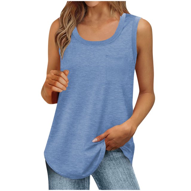 Liquidation d'Économies! Hauts Grande Taille pour Femmes, Hauts d'Été à Manches Courtes pour Femmes, T-shirt à Manches Courtes Uni Col Rond pour Femmes