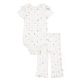 thumbnail image 1 of Huggies Baby Girls' Layette Organic Cotton 2-piece Pant Set, 1 of 7