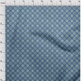 thumbnail image 4 of oneOone Cotton Flex Medium Blue Fabric Asian Traditional Block Sewing Craft Projects Fabric Prints By Yard 40 Inch Wide, 4 of 4