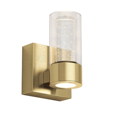 Artika Ratio Modern LED Wall Sconce Light Fixture Gold Contemporary Glass