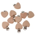 thumbnail image 1 of 10pcs Beech Wooden Holders Teething Toys Chain Accessory Heart, 1 of 8