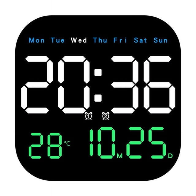 Multifunctional Clock LED Electronic Clock Living Room Fresh Wall Clock Can Be Hung Or Stand Use Clock