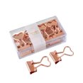 thumbnail image 1 of Baohd 1/2/3/5 12x Documents In Order - Metal Binder Clips For Elliot Folder Widely Shape Metal Binder Clips Love - Rose gold 1 Pc, 1 of 6