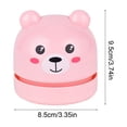 thumbnail image 3 of Pink Rechargeable Desktop Vacuum Cleaner Handheld Cordless Mini Vacuum For Home Office Car 3.7X3.3X3.3 Inches Portable Small Vacuum Cleaner With Usb Charging For Dust Crumbs Pet Hair, 3 of 6