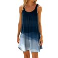 thumbnail image 1 of Kcodviy Robe de Plage pour Femme Bikini Robes pour Femmes Été Tenue de Plage Couvre-Maillots Décontractée Vacances Robe de Plage Grande Taille Courte Robes d'Été à Col Licou, 1 of 5