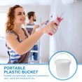thumbnail image 4 of icolorfuled Portable Plastic Bucket White Plastic Bucket Plastic Water Bucket 3 Gallon Bucket, 4 of 6