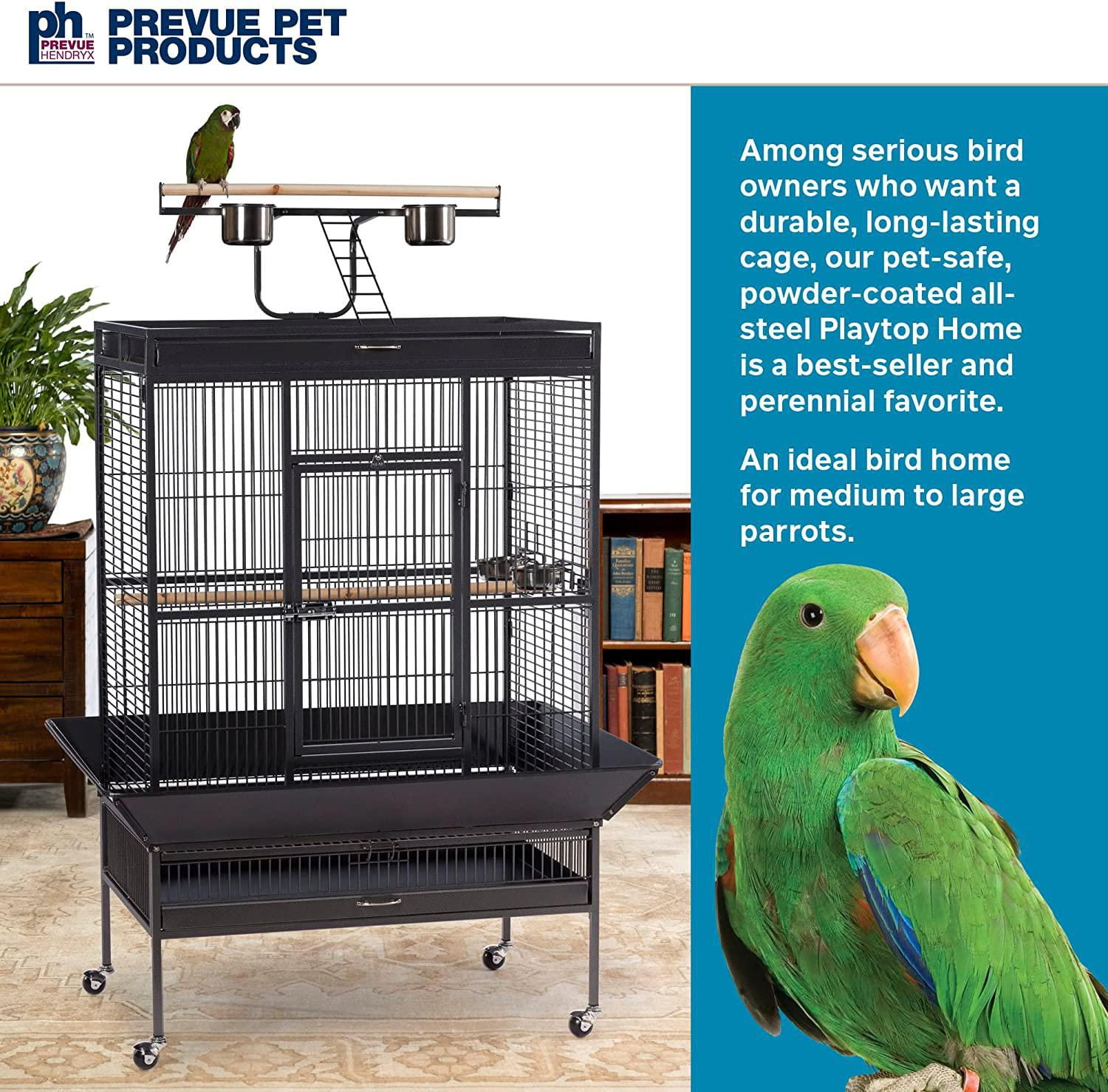 Prevue Wrought Iron Parrot Cage, Black