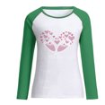 thumbnail image 4 of RKSTN Chandail en Molleton de la Saint-Valentin pour Femmes Mode Imprimé Lettre et Cœur Chandail en Molleton Manches Longues Col Rond Tops, 4 of 4