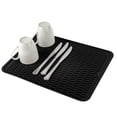 thumbnail image 2 of pdqouc Daily Kitchen Tableware Bowl Wine Glass Drain Pad Large Thickened Non Slip Insulation Silicone Drain Pad Dish Drainer Mat for Kitchen Counter, Sink, Refrigerator or Drawer liner, 2 of 3