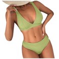 thumbnail image 3 of zanvin Womens High Waisted Bathing Suits Bikini Sets Two Piece Swimsuits,Mint Green,M, 3 of 6