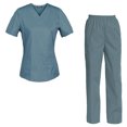 thumbnail image 1 of Women's Scrubs Set Scrub Top and Pants Scrubs Set, 1 of 3
