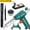 B, variant on 110V Hand-Held Welding Gun, with Light Multi-Function Semi-Automatic Welding Gun 60W Soldering Iron