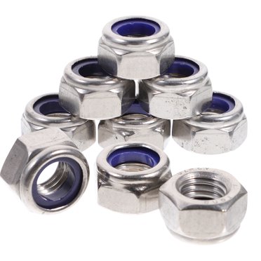 MasteelfCA 20 Pcs Écrou de Verrouillage Hexagonal Métrique M12 avec Insert