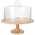 thumbnail image 1 of 1Set Cake Stand With Glass Lid For Elegant Dessert Display 27X20Cm, 1 of 9