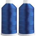 thumbnail image 1 of Superpunch Royal Blue Polyester Embroidery Thread, 40wt 5000m, Pack of 2, 1 of 2