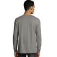 thumbnail image 3 of Hanes Mens ComfortWash Garment Dyed Long Sleeve Tee, S, Navy, 3 of 3