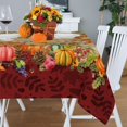 thumbnail image 4 of Nappe Carrée d'Automne, Nappe Carrée d'Automne 60 Pouces, Nappe Carrée Citrouille d'Automne pour l'Action de Grâce, Housse de Table Carrée d'Automne, 4 of 5