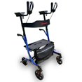 thumbnail image 1 of Bangeran BreezeStride Rolling Walkers for seniors with seat, 8” Non-Pneumatic Tire Wheels, Compact Folding Design for Seniors, Upright Rollator, Blue, 1 of 7