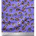 thumbnail image 1 of Soimoi Poly Georgette Fabric Stripe & Floral Artistic Fabric Prints By Yard 42 Inch Wide, 1 of 3
