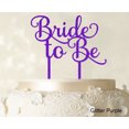 thumbnail image 1 of Bride To Be Wedding Cake Topper Custom Glitter Cake Topper Wedding Cake Decoration Available 6-7 Inches Wide, 1 of 1