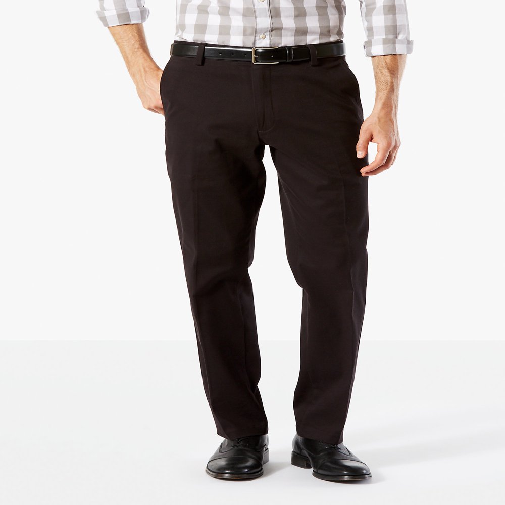 CHOK Coupe Droite pour Hommes Kaki Facile avec Extensible