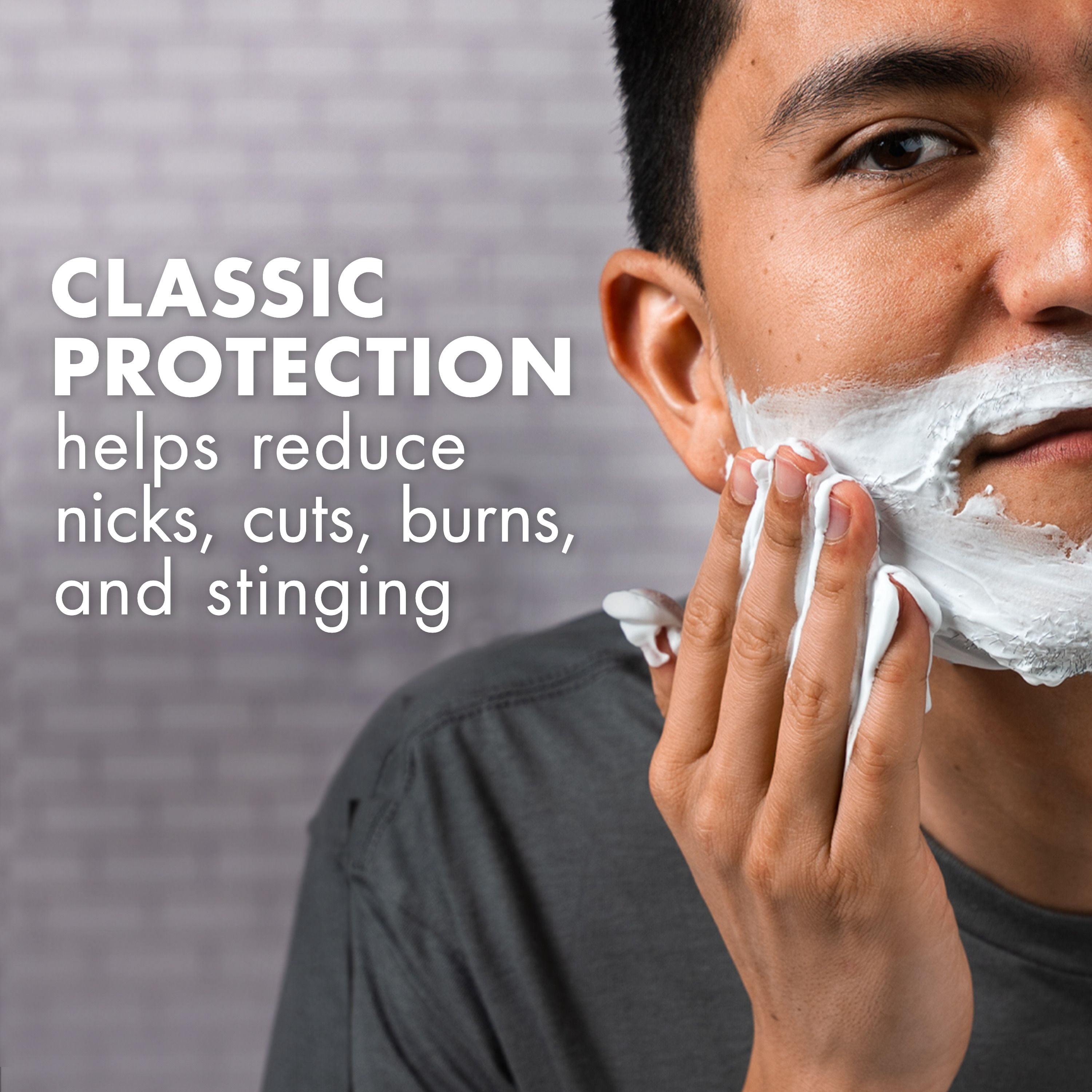 Mousse à raser pour hommes Gillette Foamy peau sensible