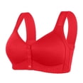 thumbnail image 1 of Timegard Womens Bras Front Closure Button Wide Strap Full Support Comfort Bralette Wirefree Daily Bras, 1 of 3