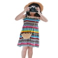 thumbnail image 1 of Toddler Baby Girl Summer Floral Strap Ruffle Casual Dress Outfits, 1 of 6