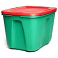 thumbnail image 3 of HOMZ Contenant de Rangement en Plastique Robuste de 18 Gallons, Vert/rouge (Lot de 4), 3 of 11