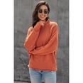 thumbnail image 3 of Women's Oversized Chunky Batwing Long Sleeve Turtleneck Sweater, 3 of 4
