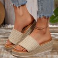 thumbnail image 2 of Mepaouo Womens Wedge Slide Sandals Platform Slip on Espadrilles Summer Beach Walking Flatform Shoes, 2 of 7