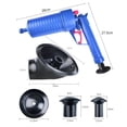 thumbnail image 3 of Clearance! NEW Pressure Pump Cleaner Unclogs Toilet Hand Powered Plunger Set Cheap Items Return Pallets #15, 3 of 7