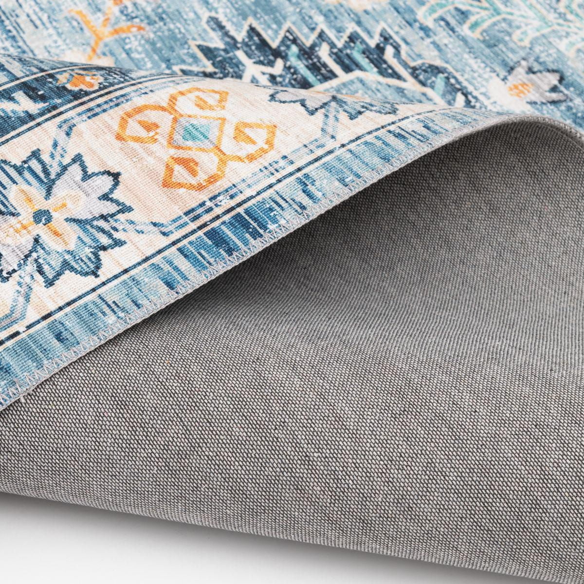 Tommin Blue and Yellow Woven Area Rug