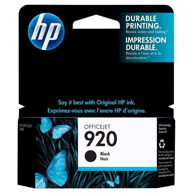 HP 920 Black Original Ink Cartridge (CD971AN)