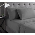 thumbnail image 4 of Swift Home Basic 4-Piece Queen Size Sheet Set, Ultra Soft, Deep Pocket, Easy Care Bedding Set, Gray, 4 of 7